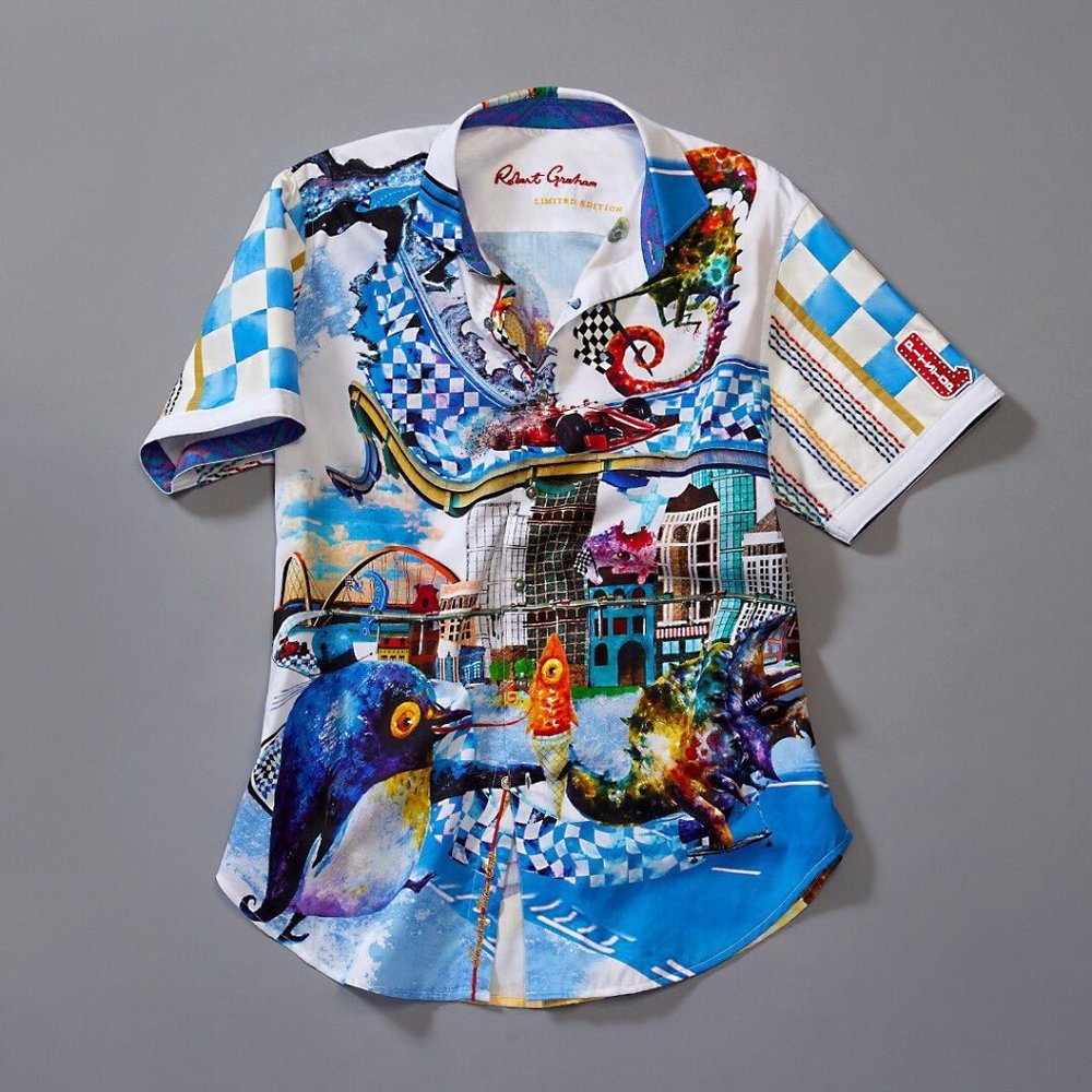 Robert Graham XL $348 GRAND PAUL LMDT EDITION S/S